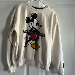 Disney Mickey Mouse Cream Sweater